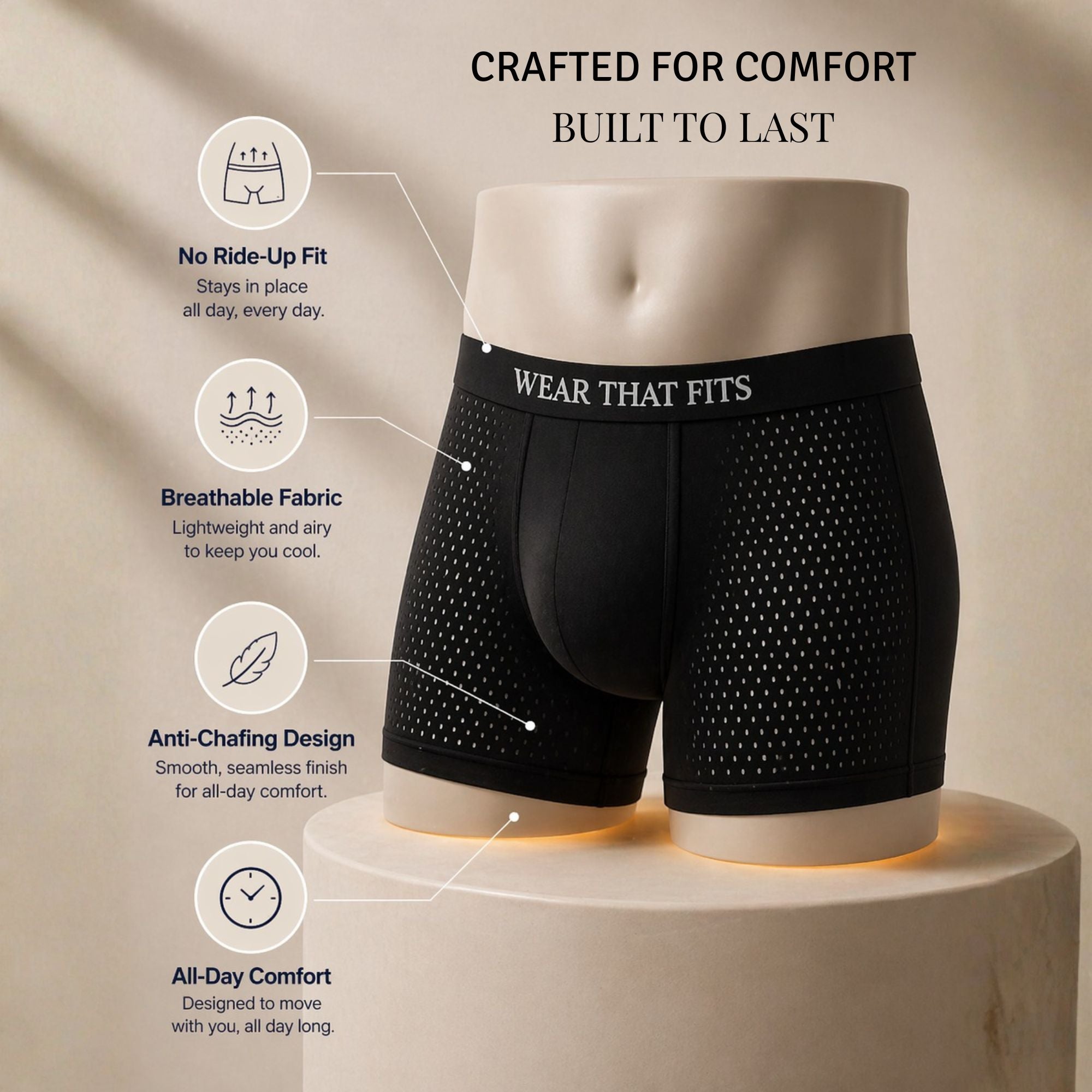 Bamboo+: 4 Pack Multi-Colour Men's Boxers