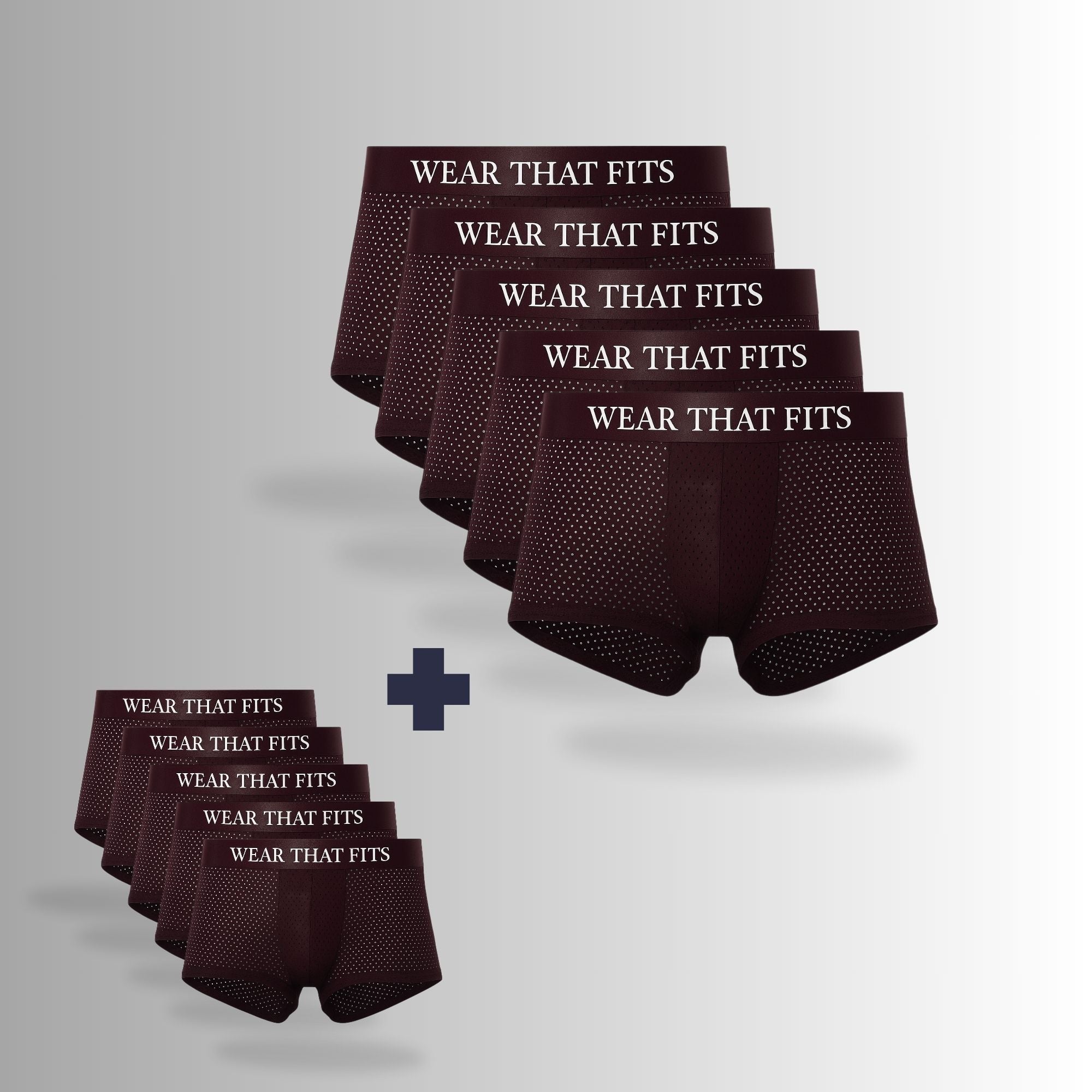 5-Pack Red Bamboo Boxers, Get 5 Free.