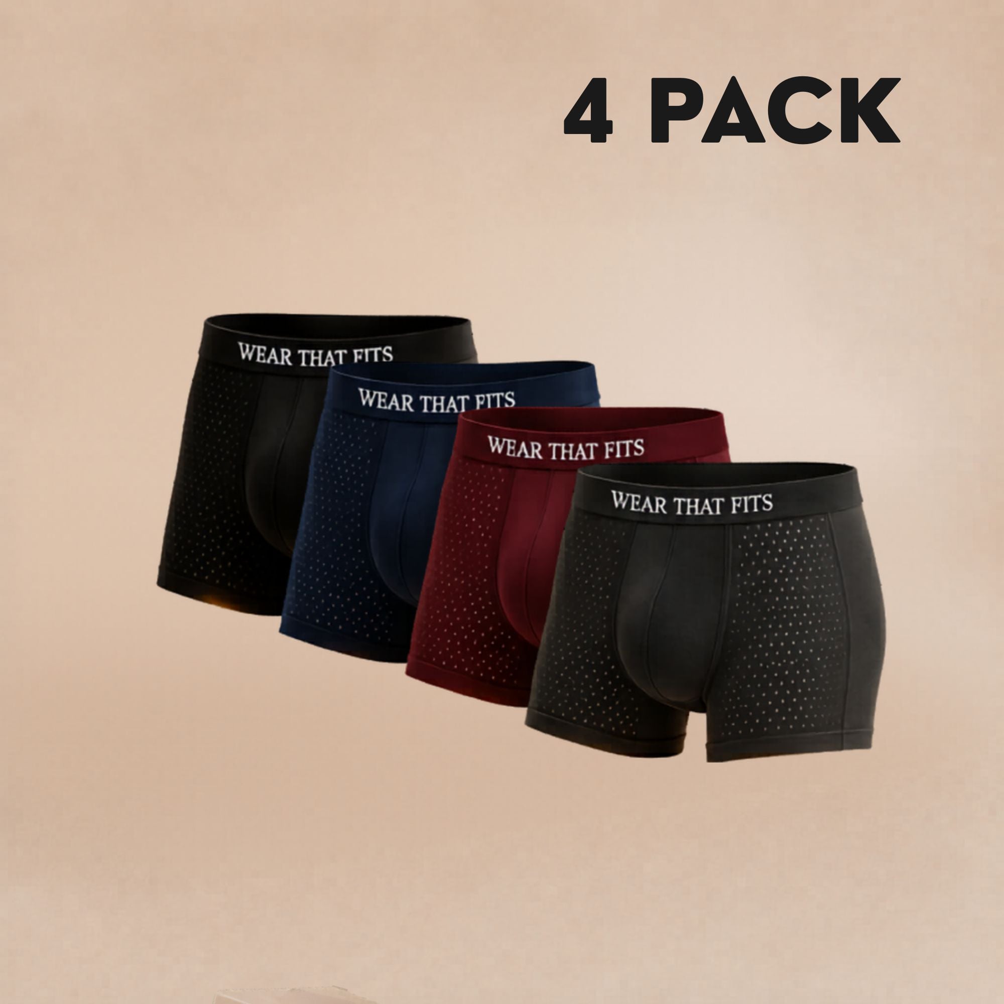Bamboo+: 4 Pack Multi-Colour Men's Boxers