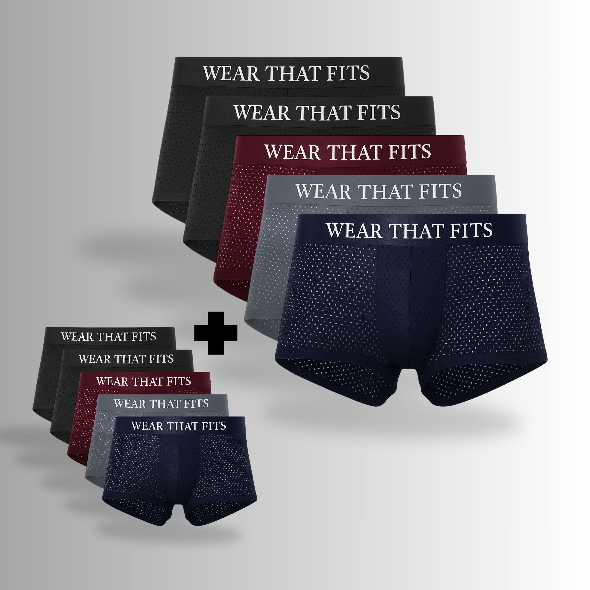 Bamboo Core: 5-Pack Multi-Colour Boxers, Get 5 Free.
