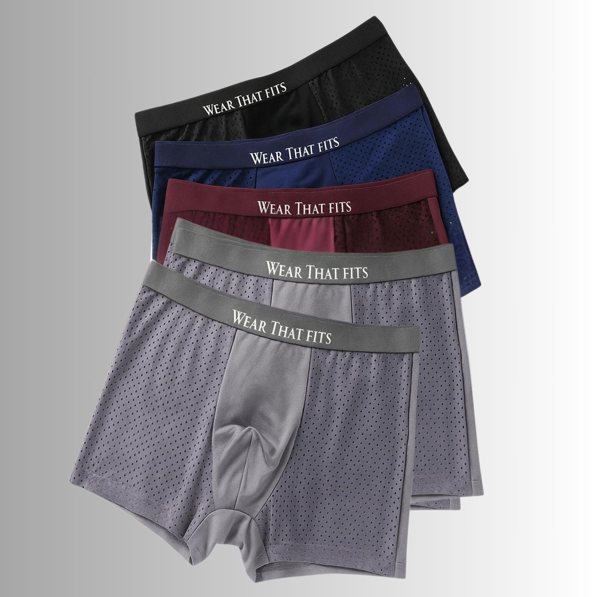 5-Pack Multi-colour Bamboo Boxers, Get 5 Free.